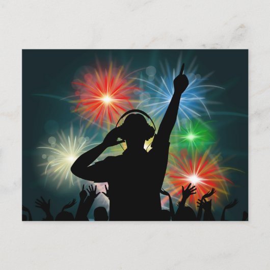 Music DJ briefkaart (Voorkant)