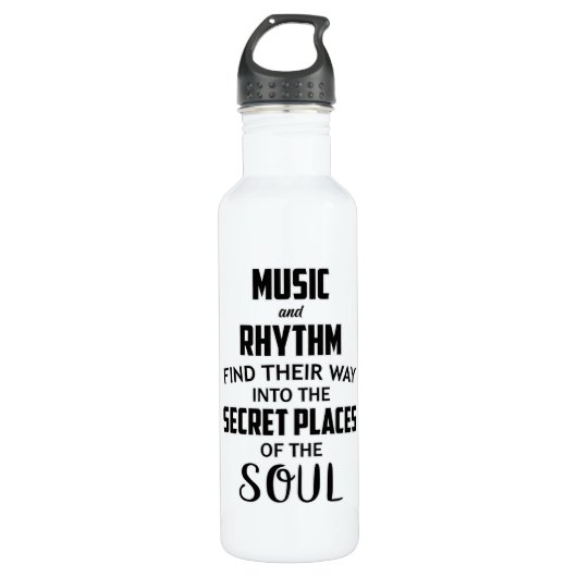 Music DJ Dance Art Hip Hop Guitar Rock Funny Gift Waterfles (Voorkant)