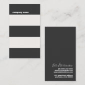 Music DJ Hip Bold Striped Professional Visitekaartje (Voorkant / Achterkant)