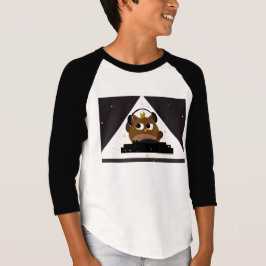 Music DJ Owl Design - Kinder 3/4 sleeve T-Shirt