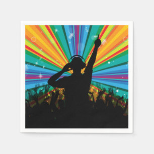 Music DJ paper napkins Servetten