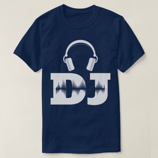 Music DJ Techno Headphones T-shirt (Design voorkant)