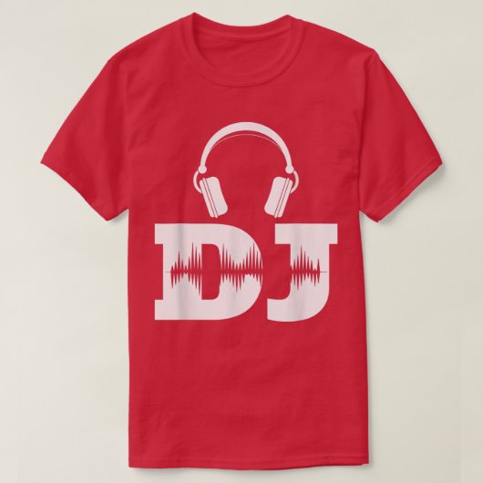Music DJ Techno Headphones T-shirt (Design voorkant)