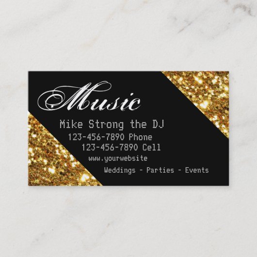 Music DJ Visitekaartjes (Voorkant)