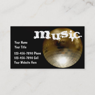 Music DJ Visitekaartjes