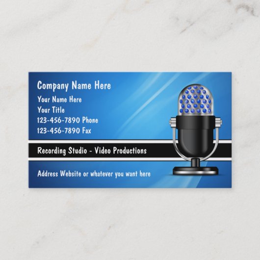 Music DJ Visitekaartjes (Voorkant)