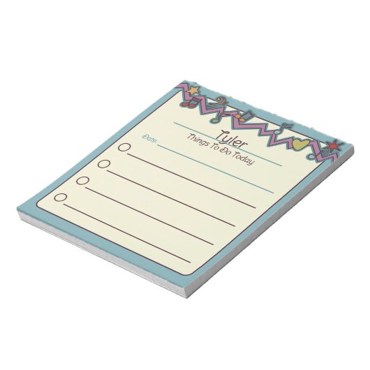 Music Doodles: Dagelijks te doen lijst voor kinder Notitieblok (Linkerzijde)