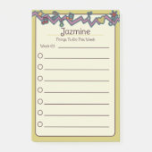 Music Doodles: Wekelijkse to-do lijst voor kindere Post-it® Notes (Voorkant)