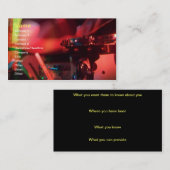 Music Drum Visitekaartje (Voorkant / Achterkant)