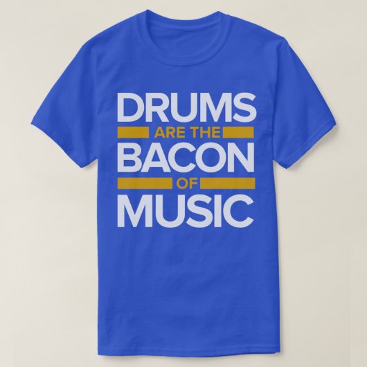 Music drums Bacon  T-shirt (Design voorkant)