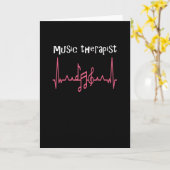 Music Education Funny Gift for Music therapeut Kaart (Gele Bloem)