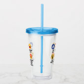 Music Emojis Acryl Drinkbeker (Rechts)