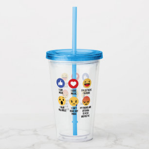 Music Emojis Acryl Drinkbeker
