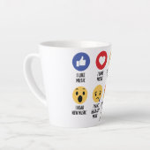 Music Emojis Latte Mok (Linkerhoek)