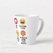 Music Emojis Latte Mok (Rechterhoek)