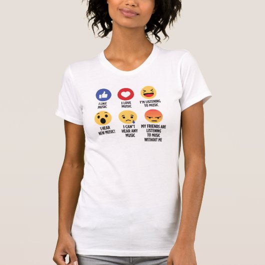Music Emojis T-shirt (Voorkant)