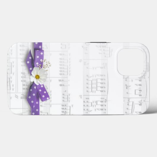 Music en Polka Dot Ribbon Case-Mate iPhone Case (Achterkant (horizontaal))