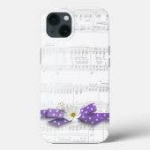 Music en Polka Dot Ribbon Case-Mate iPhone Case (Achterkant)