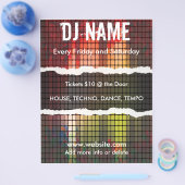 Music Equalizer Bars Flyer (Enkel)