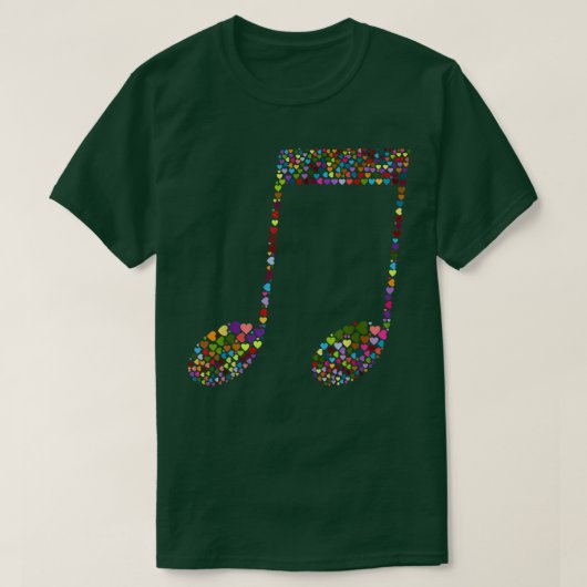 Music Equals Life Frequency Musicians Music Note18 T-shirt (Design voorkant)