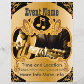 Music Event  Gold Flyer (Achterkant)