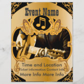 Music Event Gold Flyer (Voorkant)