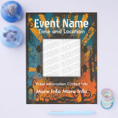 Music Event Grunge Flyer (Enkel)