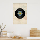 Music Evolution 45 Vinyl Record Print -Print Only (Keuken)