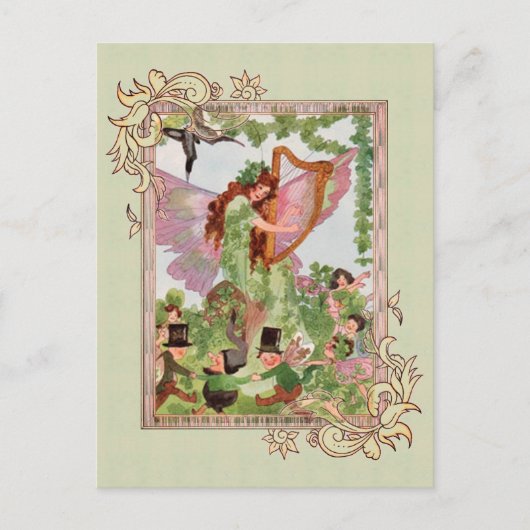 Music Faerie Briefkaart Muziek afspelen (Voorkant)