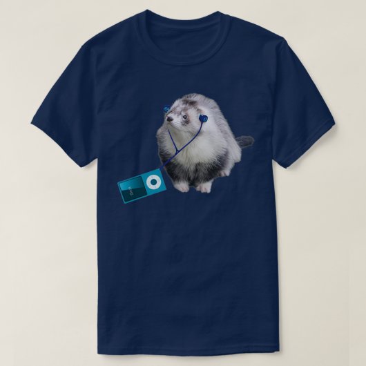 Music Ferret Dook T-shirt (Design voorkant)