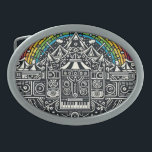 Music Festival Belt gesp<br><div class="desc">Deze aangepaste afbeelding houdt het muziekfestival levendig!</div>