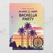 Music Festival Co-Ed Couples Bachelor Party Kaart (Voorkant / Achterkant)