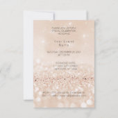 Music Festival Concert Nites Vip Champaign Glitter Kaart (Achterkant)