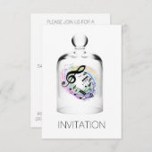 Music Festival Concert Vip uitnodiging (Voorkant / Achterkant)