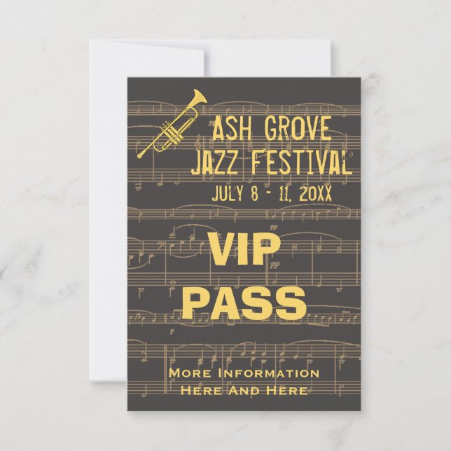 Music Festival Pass Golden Trumpet Chocolate (S) (Voorkant)