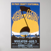 Music Festival Vintage Poster (Voorkant)
