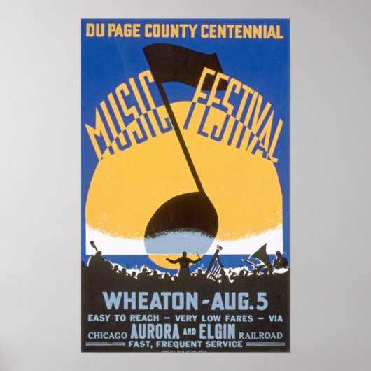 Music Festival Vintage Poster (Voorkant)