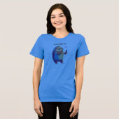 "Music Finds Me" muziek vibes ontwerp Bella + Canv Tri-Blend Shirt (Voorkant volledig)