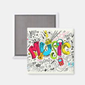 Music Fridge Magnet (Voorkant / Achterkant)