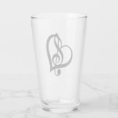 Music G Heart Glas (Achterkant)
