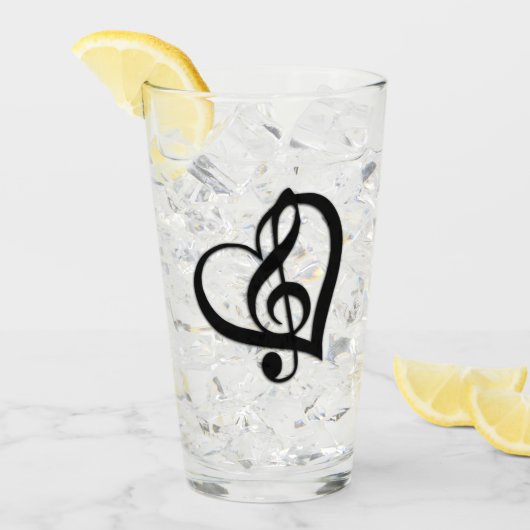 Music G Heart Glas (Voorkant ijs)