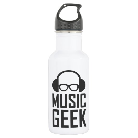 Music Geek Waterfles (Voorkant)