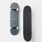 Music Genres Word Collage skateboards (Voorkant)