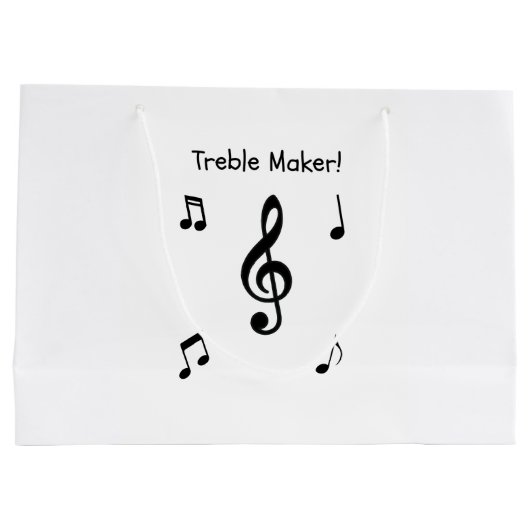 Music Gift Bag Groot Cadeauzakje (Achterkant)