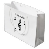 Music Gift Bag Groot Cadeauzakje (Achterkant Gekanteld)