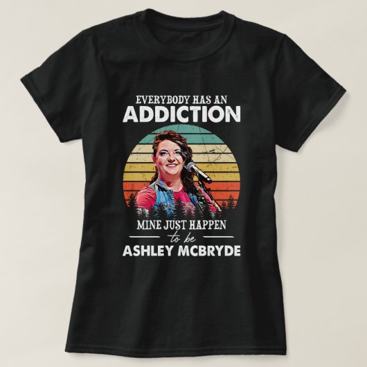 Music Gift Mine Just Happens To Be Ashley McBryde T-shirt (Design voorkant)