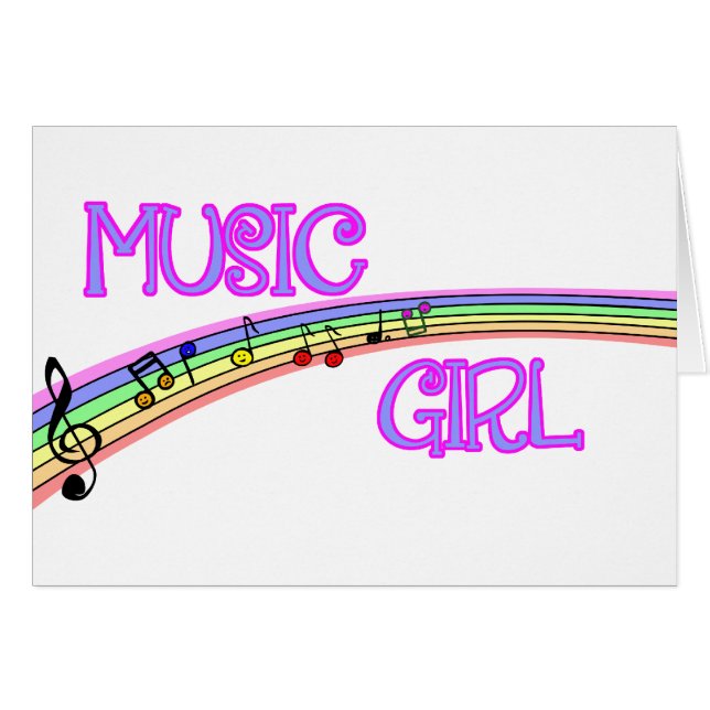 Music Girl Rainbow (Voorkant Horizontaal)