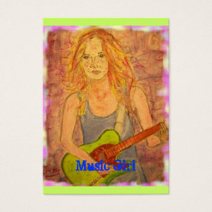 Music Girl Visitekaartjes