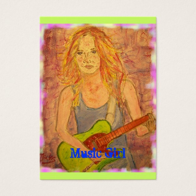 Music Girl Visitekaartjes (Voorkant)