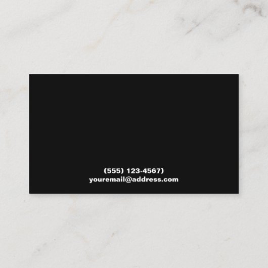 Music Gold DJ Visitekaartje (Achterkant)